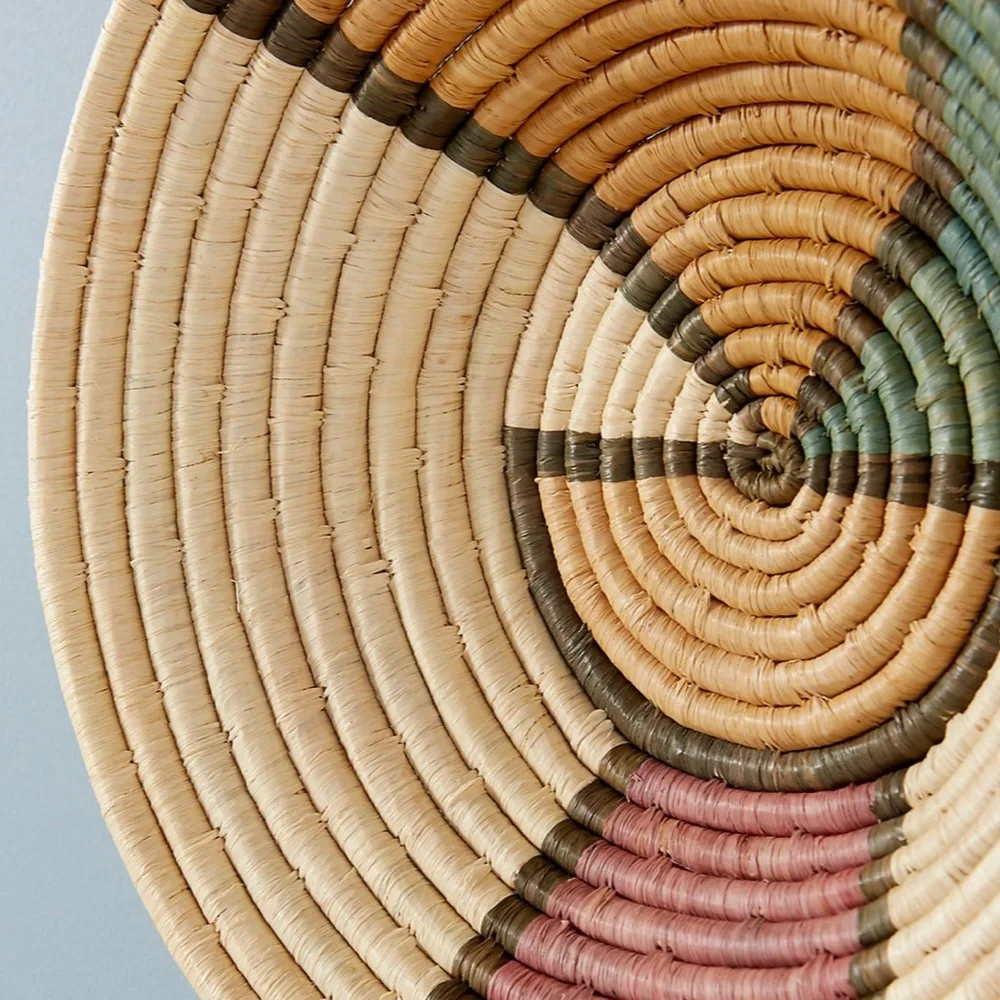 Pastel Hanging Boho Rattan Wicker Hipster Hippie Art Deco Farm Chic Hip Basket